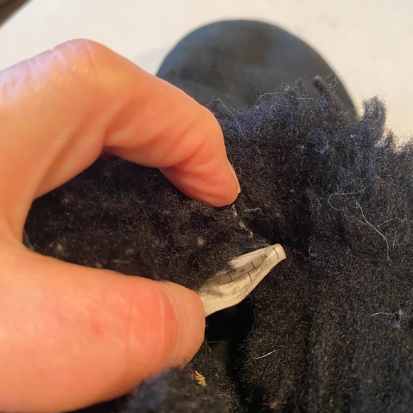 UGG Koolaburra Black Leather Sheepskin Lining Mid Calf Boots - Picture 7 of 7